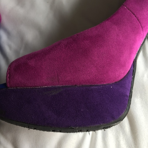 Candie’s Y2K Color blocked platform peep toe - Picture 5 of 5